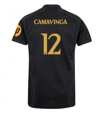 Real Madrid Eduardo Camavinga #12 Replika Tredjetrøje 2023-24 Kortærmet